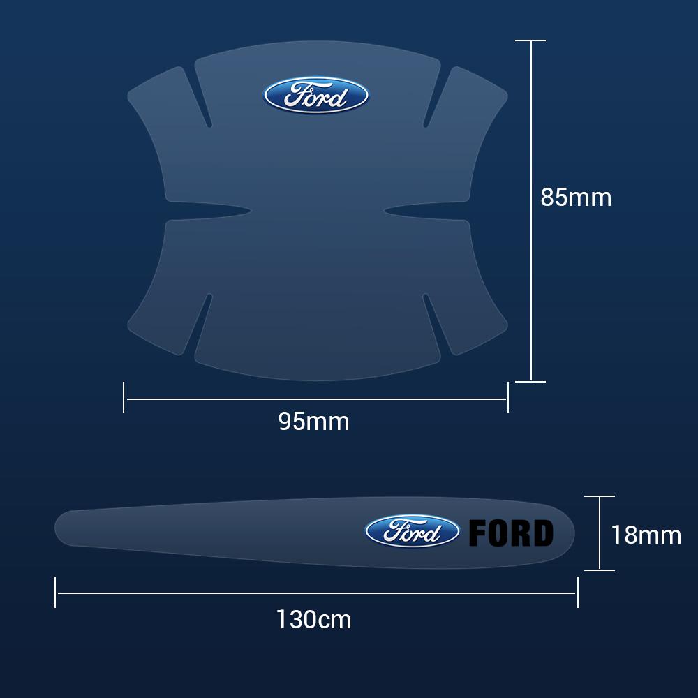 bsyhl1 4/8Pcs Car Door Handle Protection Film Door Bowl Stickers For Ford Focus mk2 mk3 mk4 mk7 Mustang Fiesta Ranger Mondeo S-MAX Kuga