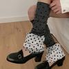Acrylic Leg warmer Inspired polkas Dot Pattern Winter Essential For Fashionable Outfits
