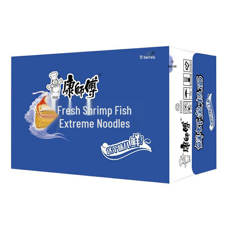 Master Kong Shrimp & Fish Flavored Instant Noodles, 12-Pack