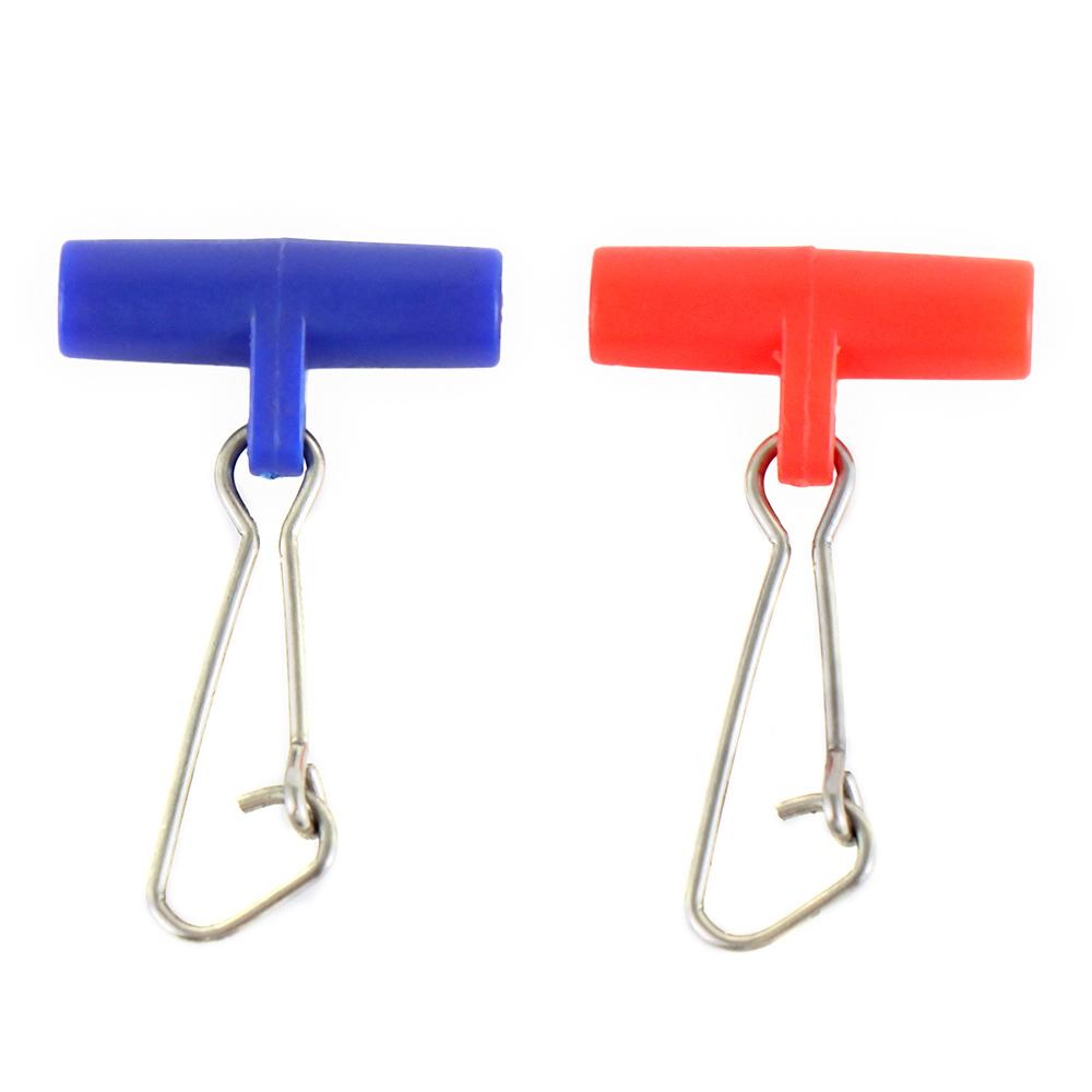 Color Random with Snap Hook Fishing Sinker for Braid Fishing Line Clips Swivels Swivel Sinker Slip