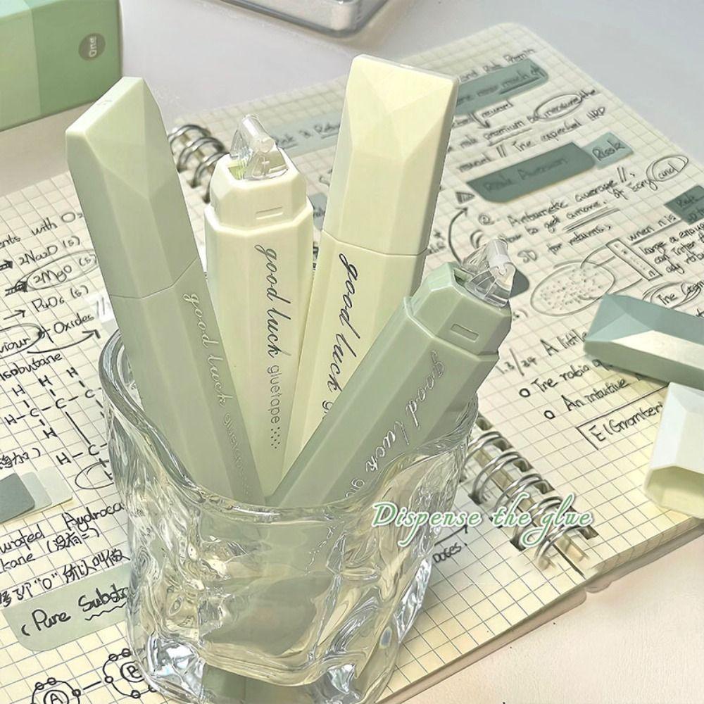 4PCS Gradient Color Dot Glue Tape Erasable Glue Tape Pen New Rolling Glue Tape  School Office