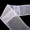 Transparent Pleated Curtain Tape Nylon Folding Tape Reinforced Hanging Strips White Flat Style For Hooking Curtains And Home Diy