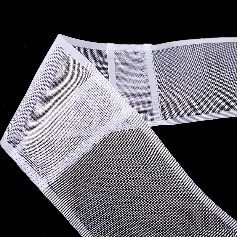 Transparent Pleated Curtain Tape Nylon Folding Tape Reinforced Hanging Strips White Flat Style For Hooking Curtains And Home Diy