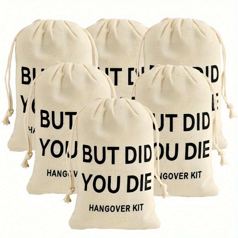 Hangover Gift Bag Single Party Favor Drawstring Tool Bag, Suitable for Wedding Bride Gifts, Hangover Survival Guests, Bridesmaids