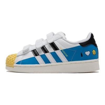 LEGO x Superstar CF C I Love Lego - Bílé Jasně modré Dětské tenisky Cloud-White Core-Black IF2911