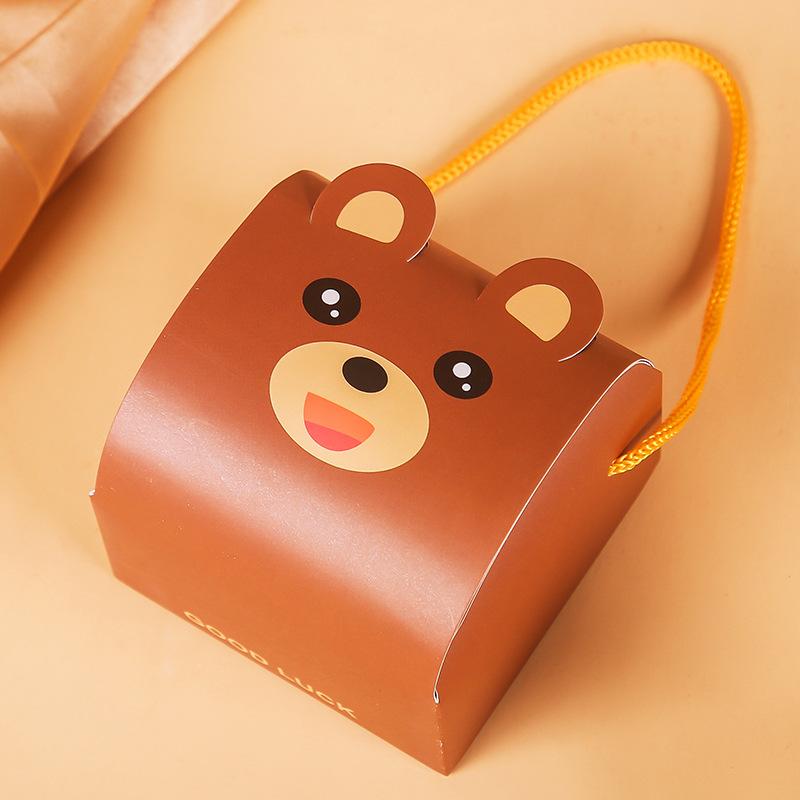 20pcs Bear Treat Boxes Party Supplies Bear Baby Shower Theme Party Favor Goody Gift Boxes for Brown Theme Birthday Baby Shower Decorations Treat Boxes