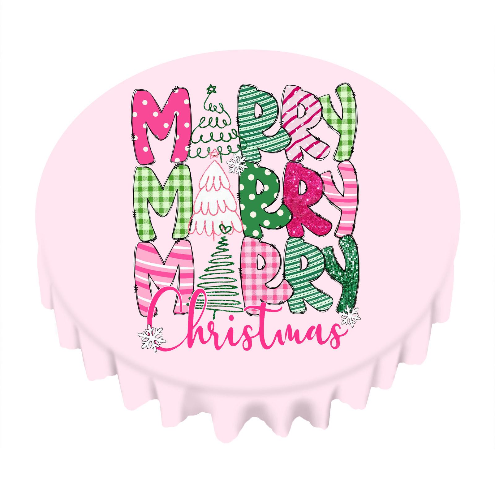 

Рождественская скатерть прямоугольная с прямым краем One Size