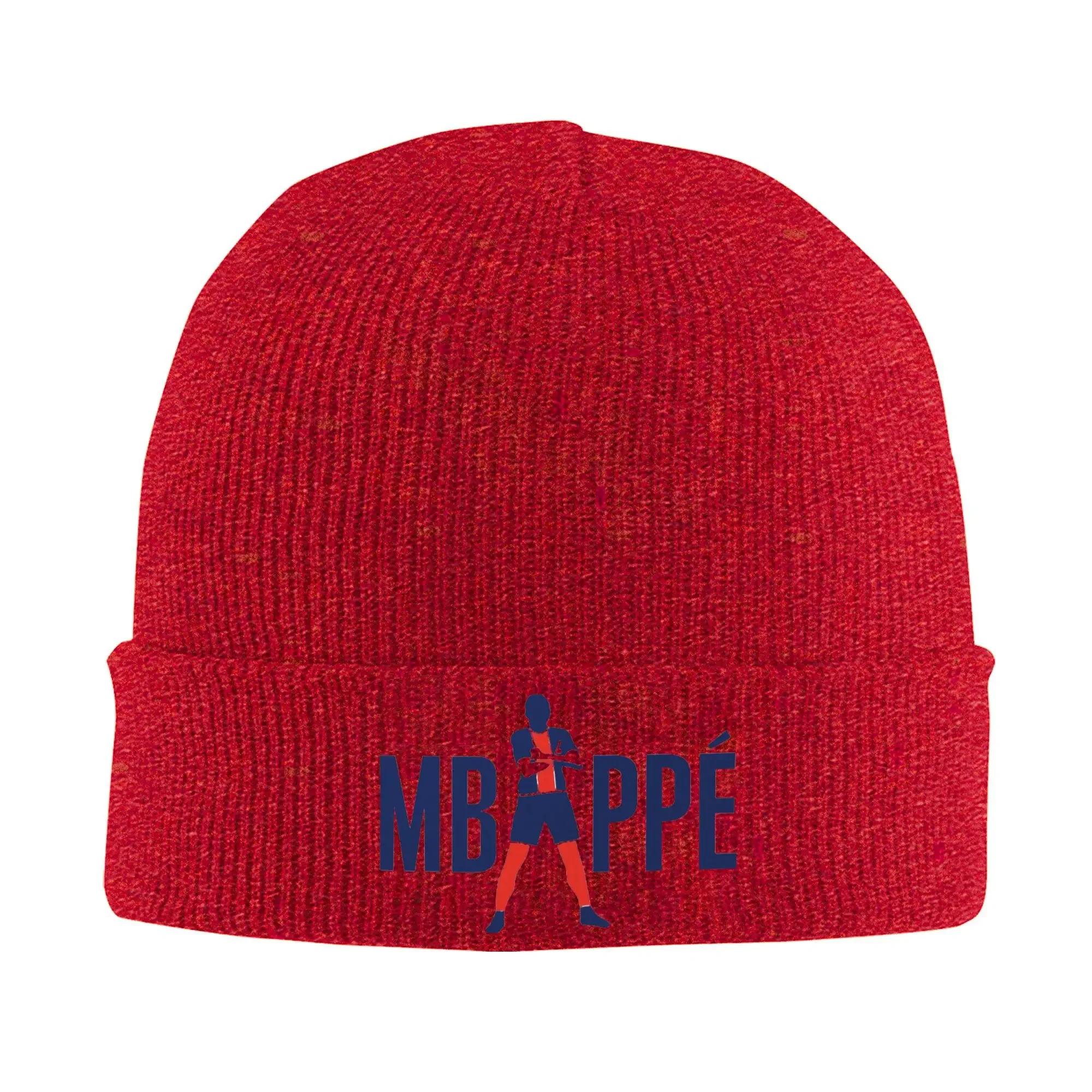 

Custom KMMbappes Football Soccer Skullies Beanies Caps For Unisex Women Unisex Fashion Winter Warm Knitting Hat Adult Bonnet Hats One Size