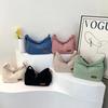 New Large Capacity Corduroy Tote Bag Multi-pocket Adjustable Strap Shoulder Bag Solid Color Crossbody Bag Travel Use