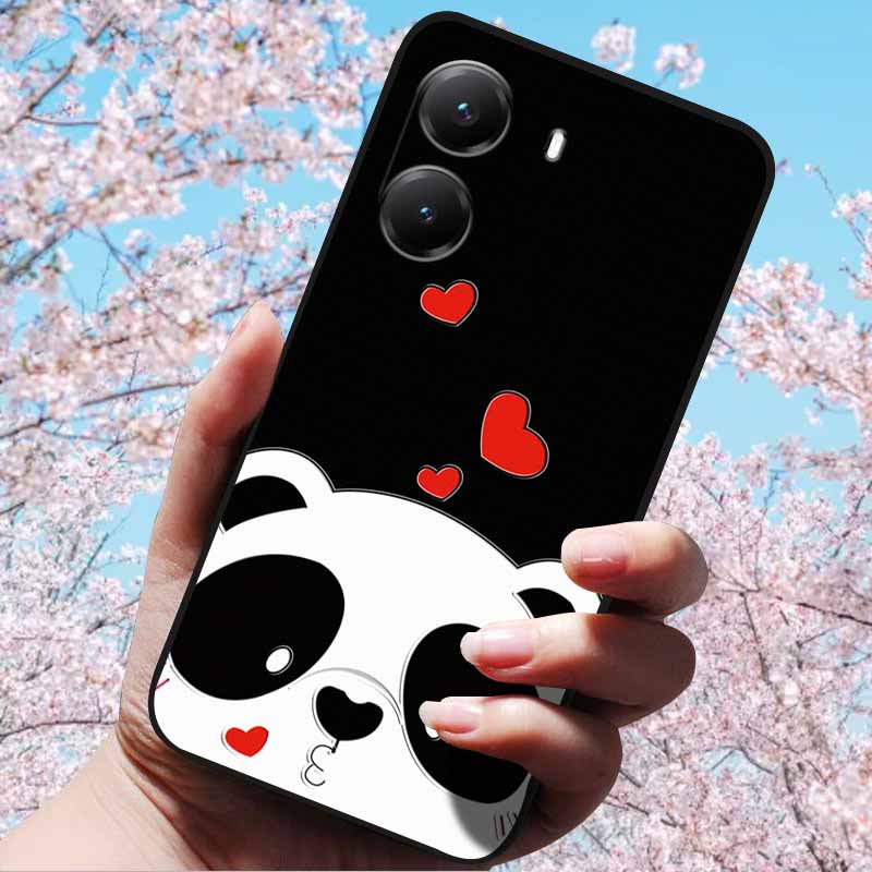 For Xiaomi Poco X7 Pro 3D Relief Flower Emboss Soft Silicone Case Cartoon Painted Back Cover for Poco X7 Pro with 3D Relief Case