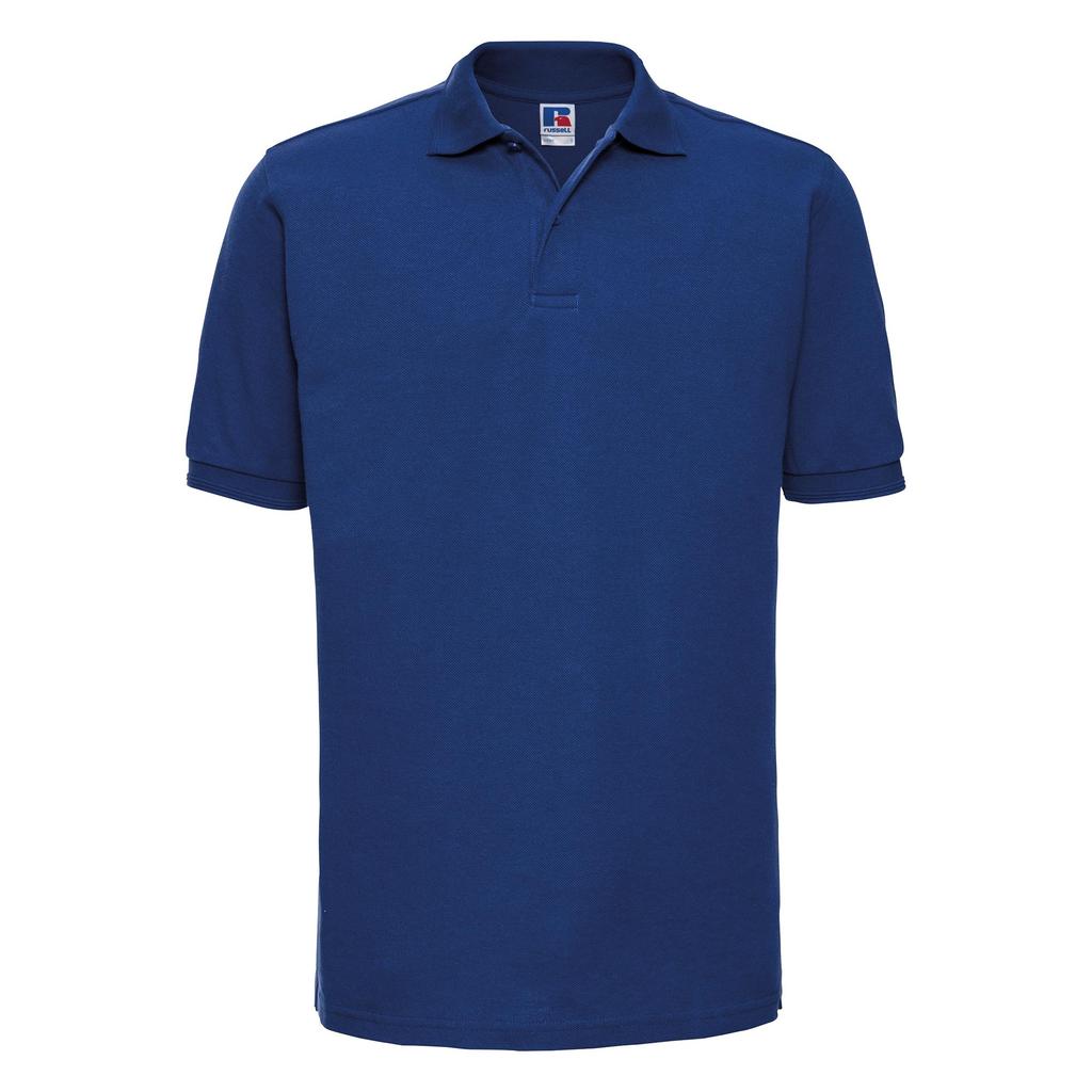 Russell Mens Ripple Collar & Cuff Short Sleeve Polo Shirt