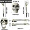 Realistic Skeleton Stakes, Creepy Arms and Legs Decorative Lawn Stakes Graveyard Decor for Backyard