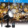 Christmas Projector Lights Large Outdoor Decoration Laser Spotligh Lights with Moving Red Green Christmas Patterns Garden Landsc