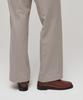 MUSINSA STANDARD WOMAN Women'S Heavyweight Fleece-Lined Straight Hidden Elastic Waist Slacks [Light Beige]