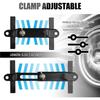 Adjustable Bracket Clamp High Strength Car Battery Holder Bracket Kit, J Hooks Car Battery Hold Down Kit