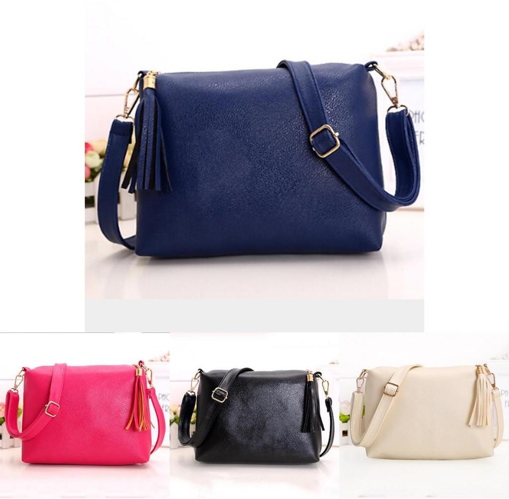 Sweet Lady Style Cross Section Square Cross Body Bag With Tassel Detail