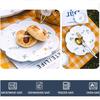 6/8.5inch Flower Ceramic Dinner Plate Kitchen Relief Frosted Plate For Pasta, Bread, Dessert Restaurant Tableware Service Dish