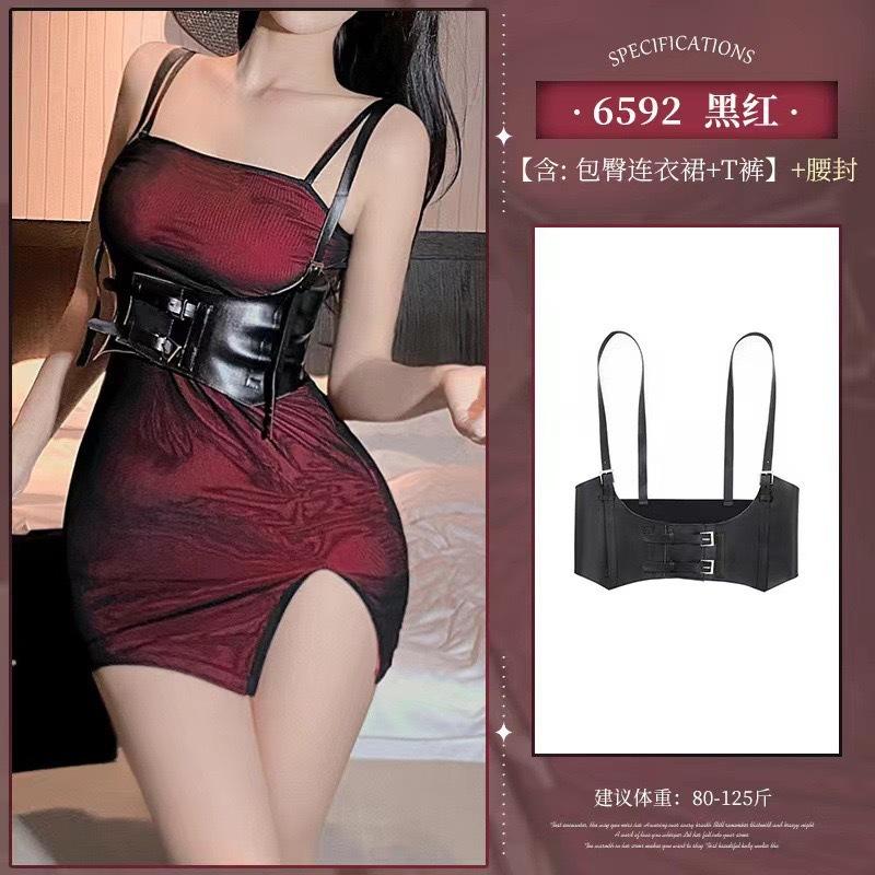 Fun underwear antique gauze skirt set new free court belly pocket sexy style c Hanfu temptation flirting