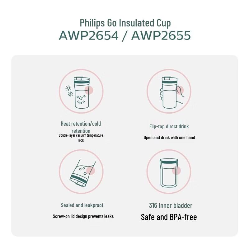 Philips 316SS Portable Insulated Coffee Mug