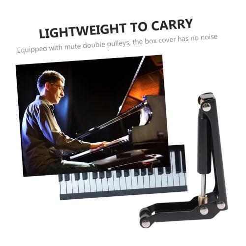 Totority Piano Lid Lowering Device, Black, for Slowly Closing Piano Lid