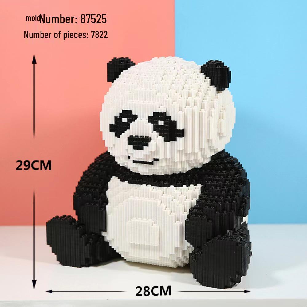 Girls' Compatible Lego: Violent Bear Building Block Series - Educational Micro-Block Interlocking Toys & Gifts