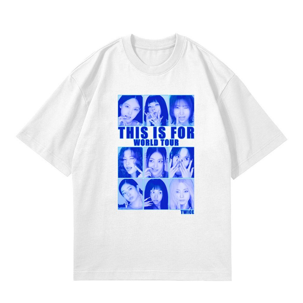 Damen- und Herren-Unisex-Mode Bedrucktes Rundhals Kurzarm T-Shirt Pullover Oberteil