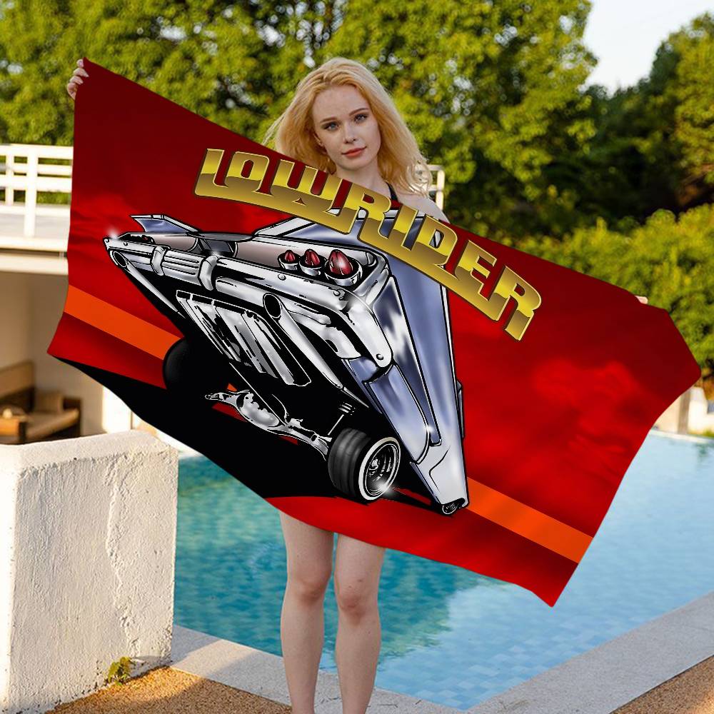 Lowriders Racing Big Microfiber Beach Towels Quick Dry Towel Sand Beach Towels Pool Towel for Travel Swim Pool Yoga