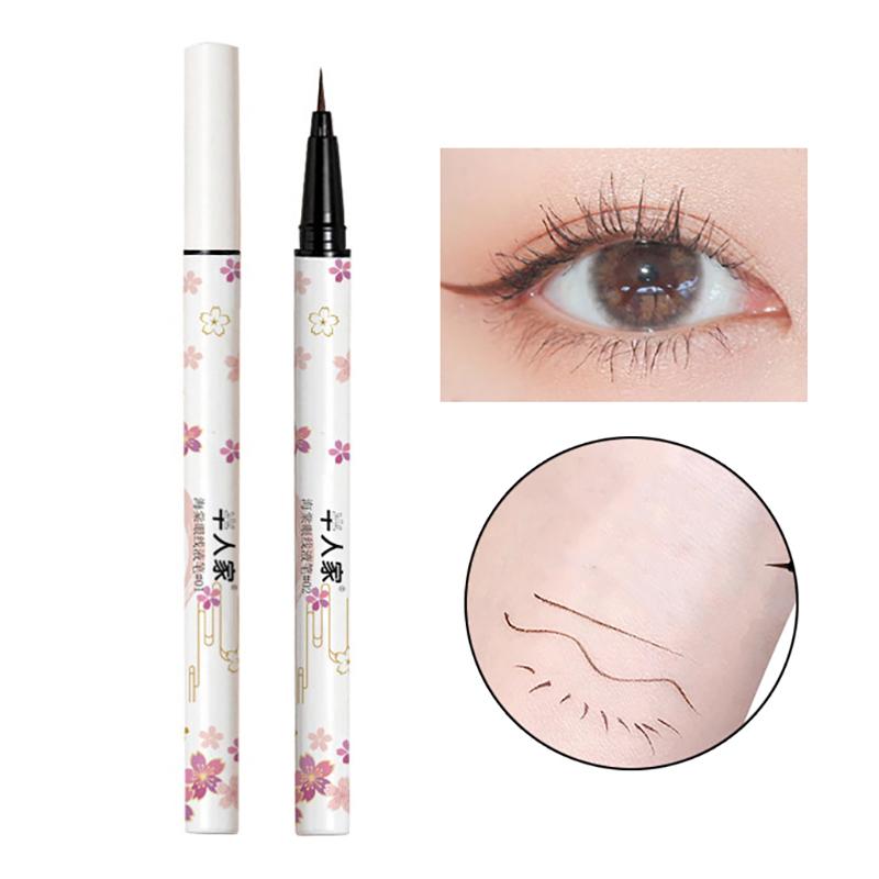 

Super Fine Waterproof Liquid Eyeliner Korean Makeup For Women Quick Dry Smooth Eye Liner Long Last Lower Eyelash Pen Cosmetics коричневый