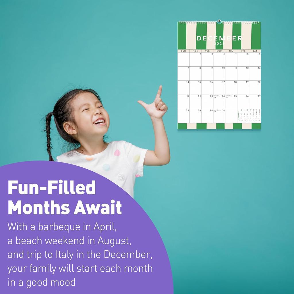 S&O Palm Beach 2026 Wall Calendar - Tear-Off Monthly Calendar through December 2026-18 Month Academic Wall Planner - Hanging Organizer to Track