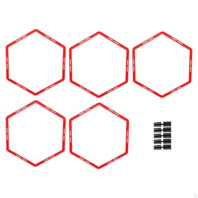 5 Agility Rings for Footwork Development Indoor and Outdoor Activities