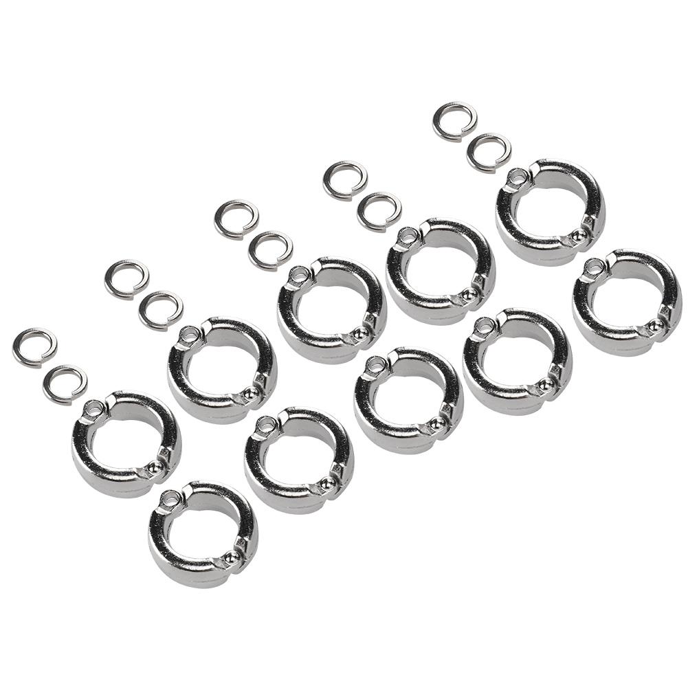 10Pcs Bird Parrots Leg Ring Outdoor Fly Training Activity Opening Clip Accessories#12