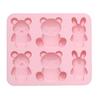 Baking Mold High Temperature Resistance Easy Demoulding Non-stick Reusable Food Grade Make Cakes Animal Bear Shape Chocolate Mold for Bakery