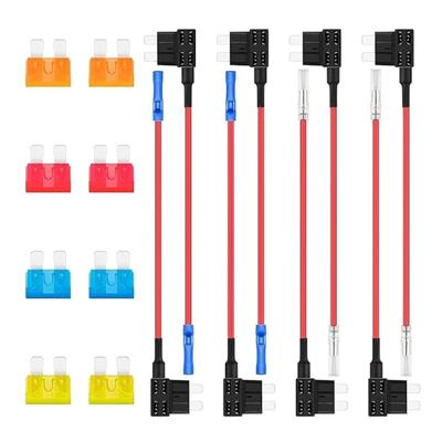 Auto Fuses Tap Kit Standard Blade Fuses with Easy Installation for Motorcycles and Trucks Quick Simple Circuit Additions