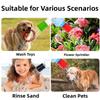 Convenient Portable Pet Shower Head Quick Washing Reusable Dog Shower Nozzle Silicone Soft Dog Bath Faucet Outdoor Pet Bathing