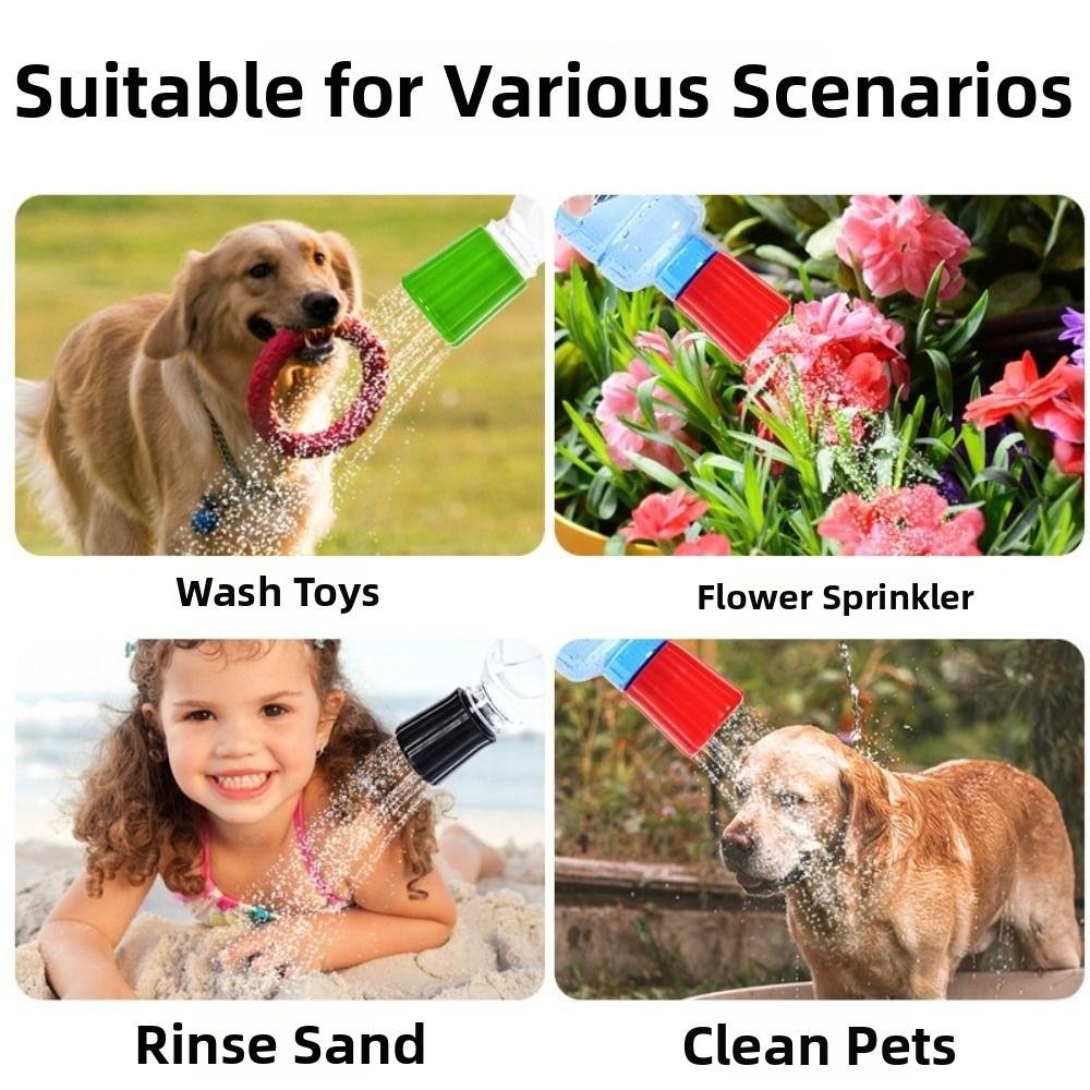 Convenient Portable Pet Shower Head Quick Washing Reusable Dog Shower Nozzle Silicone Soft Dog Bath Faucet Outdoor Pet Bathing