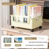Multipurpose Wheeled Book Box Large Capacity Storage Container  Stationery Storage