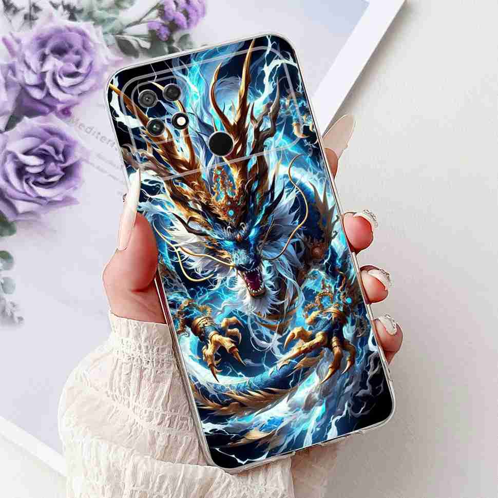 For Xiaomi POCO C40 4G 6.71" Case Summer Fresh Style Lemon Soft Silicone Cover For Poco C40 C40 220333QPG Protective Shell Coque