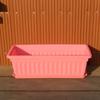 Colorful Rectangular Flower Pot With Tray Plant Pot Quality Garden Planter  Patio