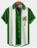 Camicia Casual da Uomo a Maniche Corte a Righe Primavera 2025