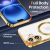 Luxury Plating Silicone Soft Case For iPhone 16E 16 15 14 13 12 11 Pro Max Plus Strong Magnetic Magsafe Clear Ultra Thin Cover