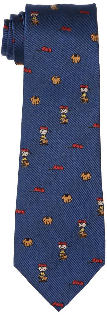 Peanuts Snoopy Tie PN918308 Navy Blue SNOOPY Charlie Brown Brand Tie Character Gift