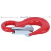 Red Alloy Steel Crane Hook 5000kg Load Capacity Safety Latch Hook  Industrial Rigging