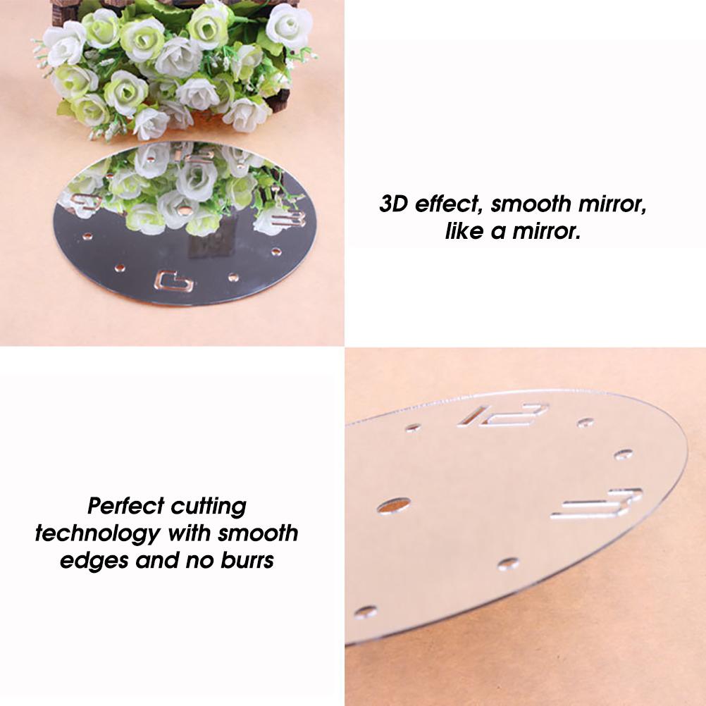 DIY Acrylic Wall Clock Modern Mute Coffee Time Clock Cup Shape Wall Sticker Hollow Numeral Clock