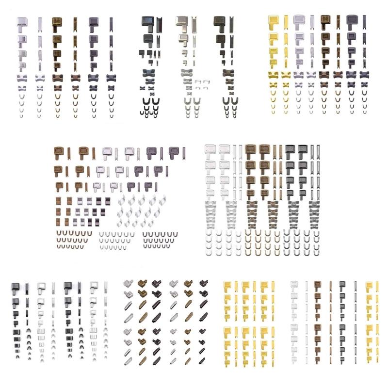 Einfach zu bedienendes Reißverschluss-Reparaturset Einfügestift Reißverschluss Unterer Reißverschlussstopper Für Kleidung Jacken Tasche Gepäck Nähen