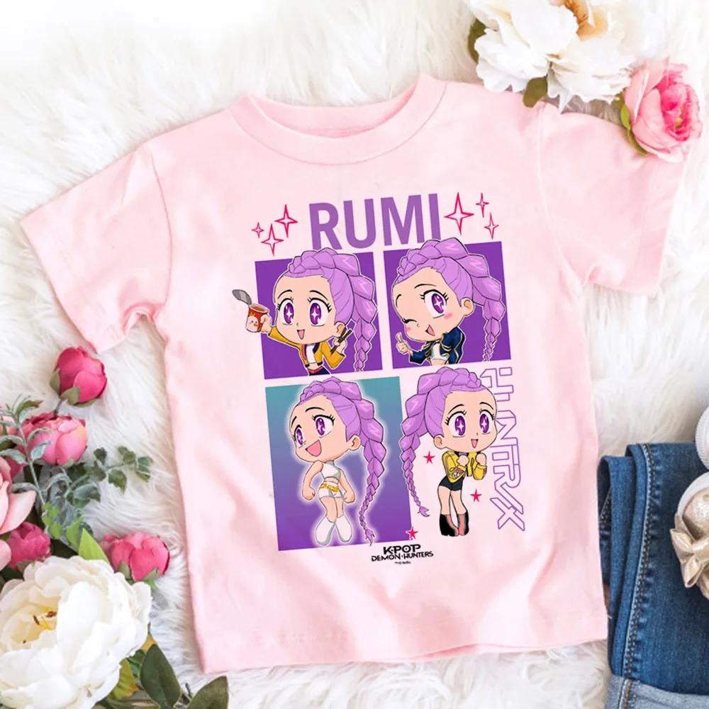 2026 Kinder-T-Shirt mit Anime-Cartoon-Muster, Lässiges Oberteil für Mädchen, Geschenkidee