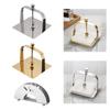 Stainless Steel Napkin Holder Table Organizer Smooth Tissue Dispenser Napkin Rack for Coffee Shops Clubs Banquets Household