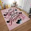 With God All Things Are Possible Non-slip Rug Suitable for Living Room and Bedroom Sofas