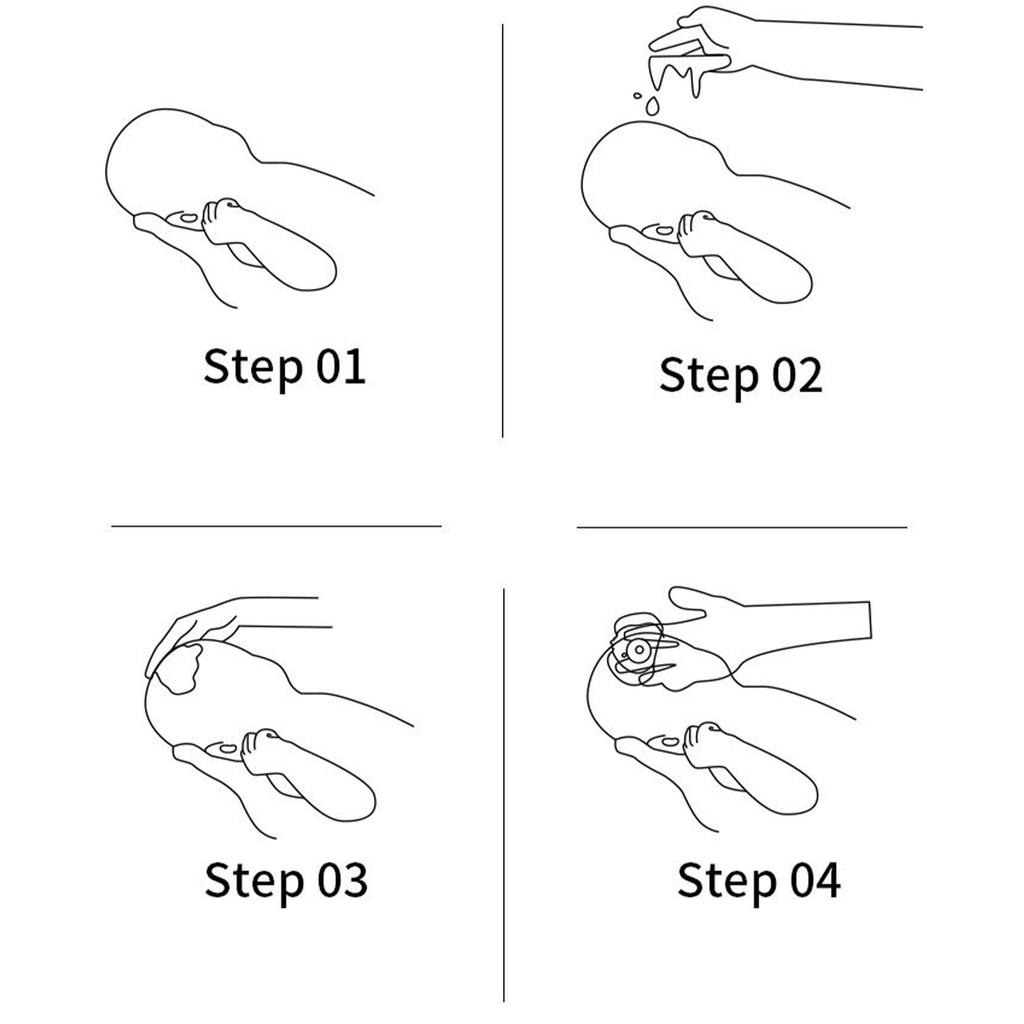 Krásný dětský silikonový koupací kartáč Jemný masážní přístroj na pokožku hlavy pro kojence a batolata Design 2 v 1 Kreslený vzhled