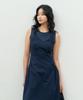 MAKE A TOAST Layered Combo Shirred Dress Navy Mbesop001Nv