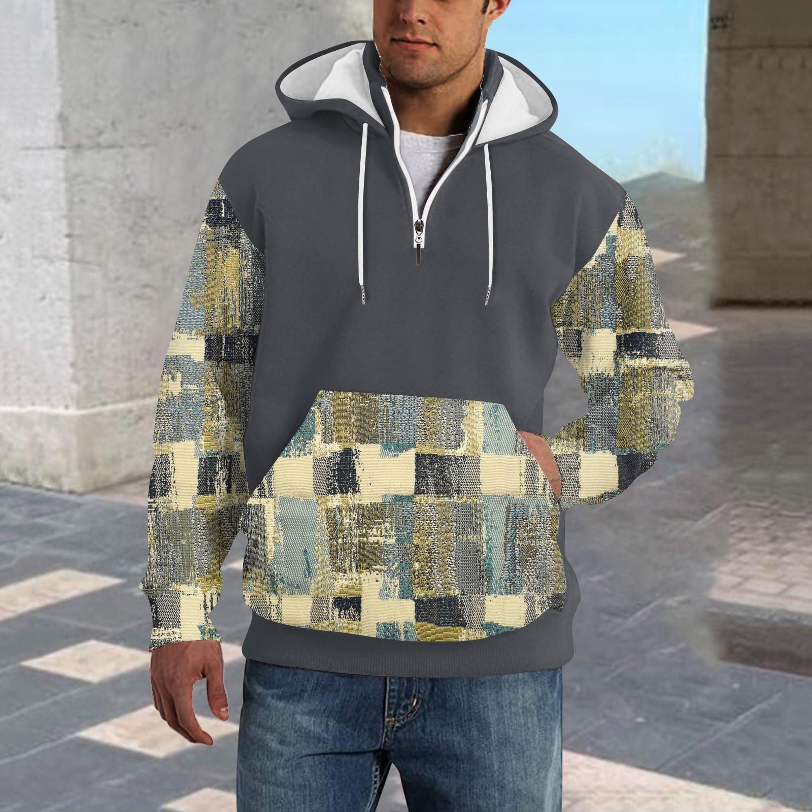 

Весенне-осенняя мужская толстовка с воротником-стойкой на открытом воздухе, повседневные свитера, топы XXL